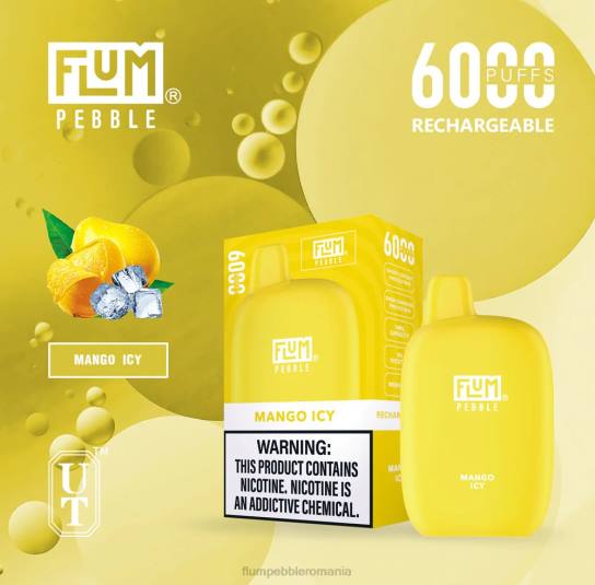 Flum Pebble bucharest - FLUM PEBBLES 6000 pufuri mango înghețat V2LR53