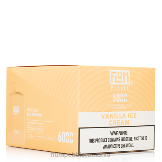 Flum Pebble vape near me - FLUM PEBBLES 6000 pufuri 10 pachete inghetata de vanilie V2LR85