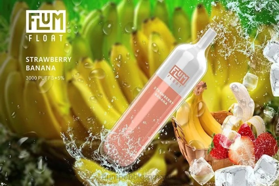 Flum Pebble vape flavors - FLUM FLOAT 3000 pufuri banană căpșuni V2LR71